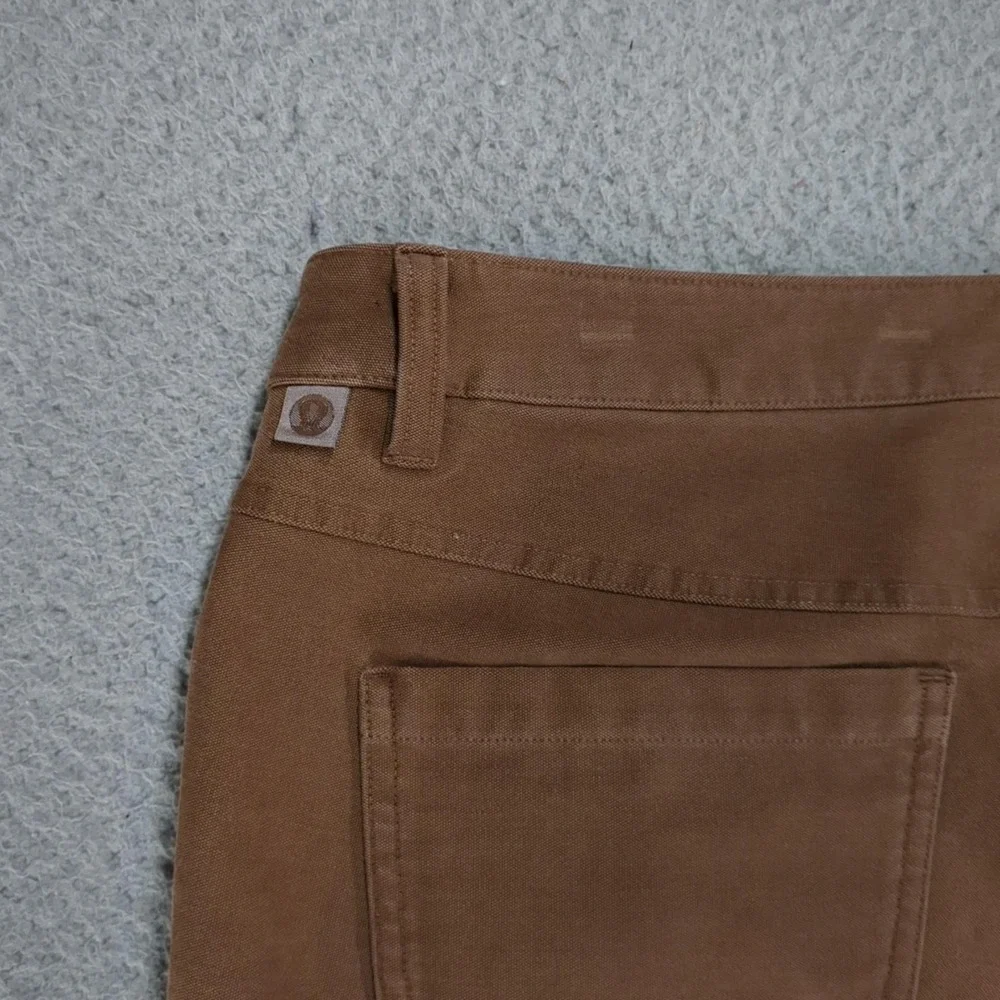 Lululemon Pants Mens 36x33 Brown Canvas Slim Fit 5 Pocket Chino Casual Workwear